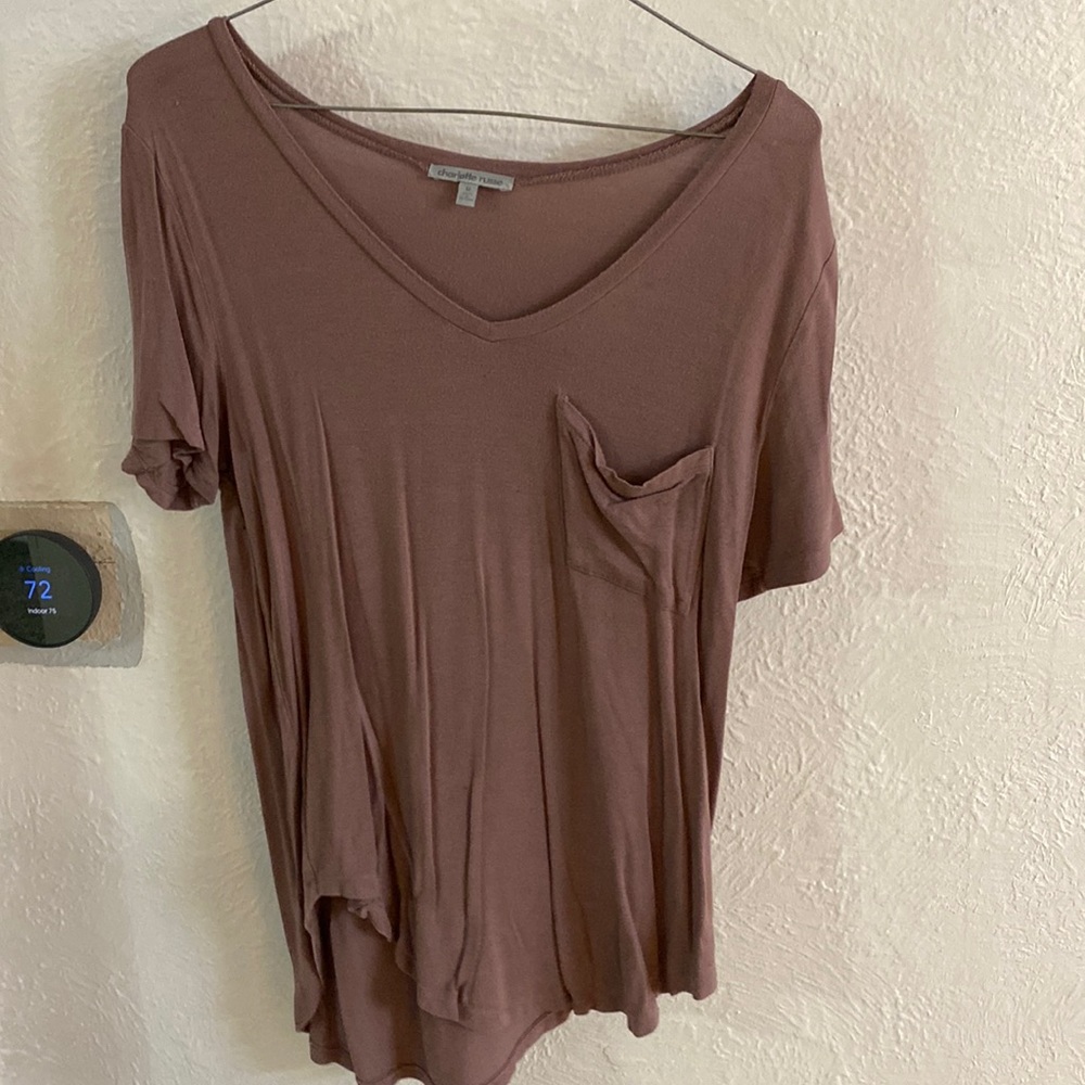 Mauve/ brown t shirt